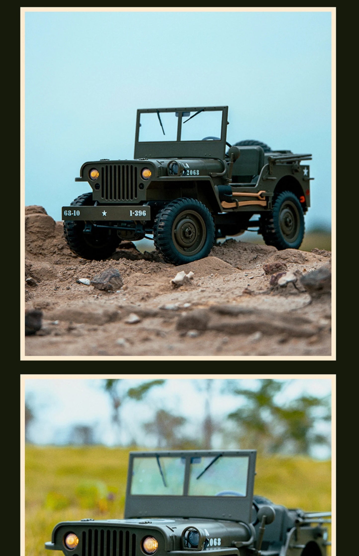 ๐ 1:10 Remote Control Jeep โ Adventure-Ready & Highly Detailed! ๐ฟ๐