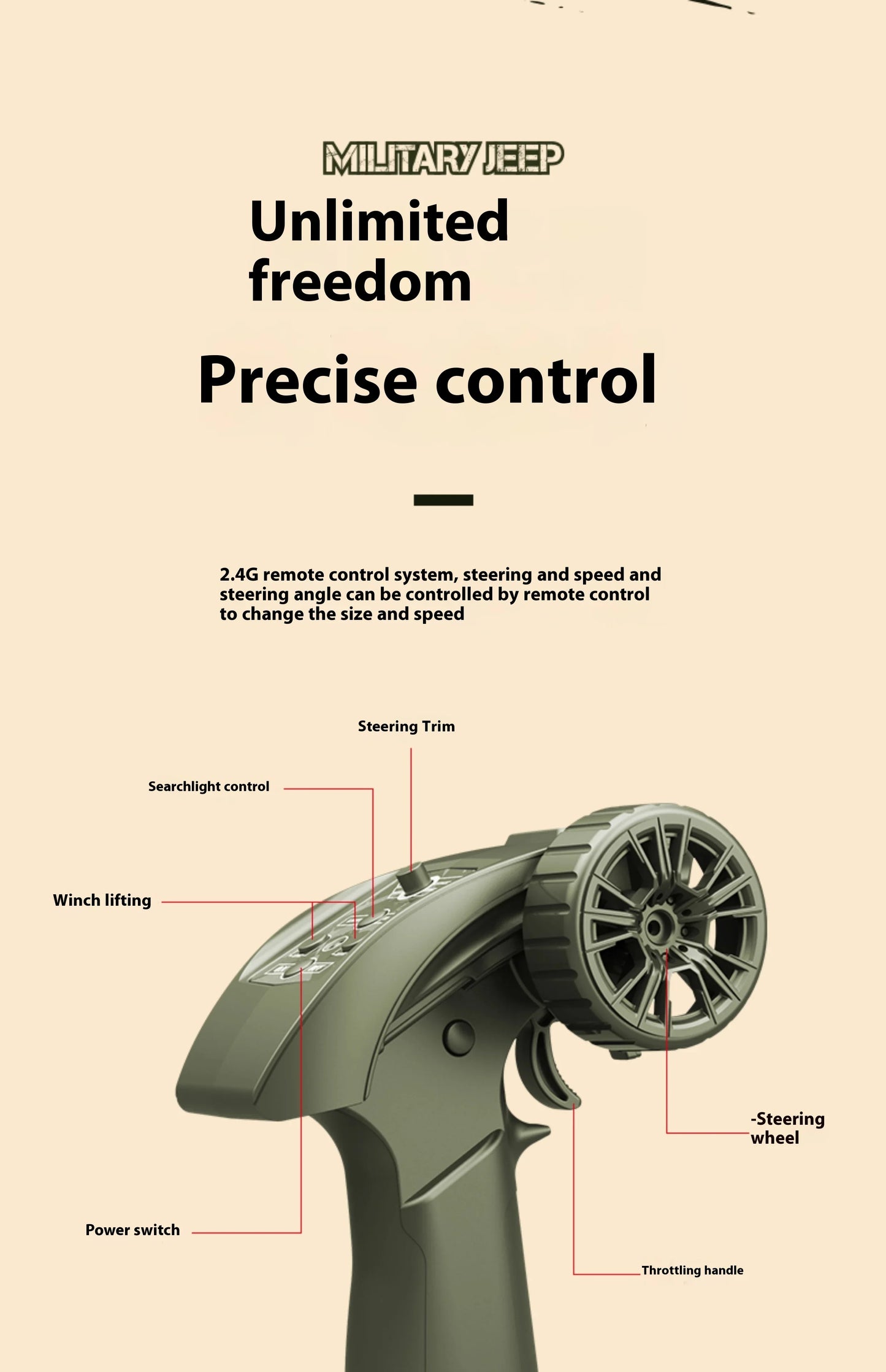 ๐ 1:10 Remote Control Jeep โ Adventure-Ready & Highly Detailed! ๐ฟ๐