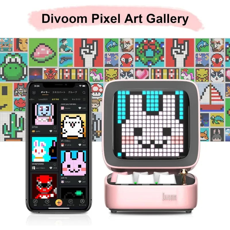 ✨ Ditoo Retro Pixel Art Bluetooth Speaker – A Must-Have for Cute Setups! ✨