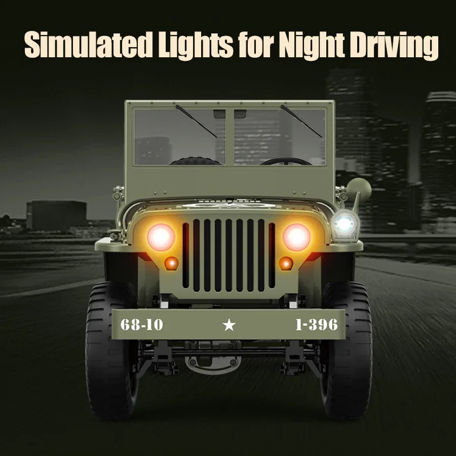 ๐ 1:10 Remote Control Jeep โ Adventure-Ready & Highly Detailed! ๐ฟ๐