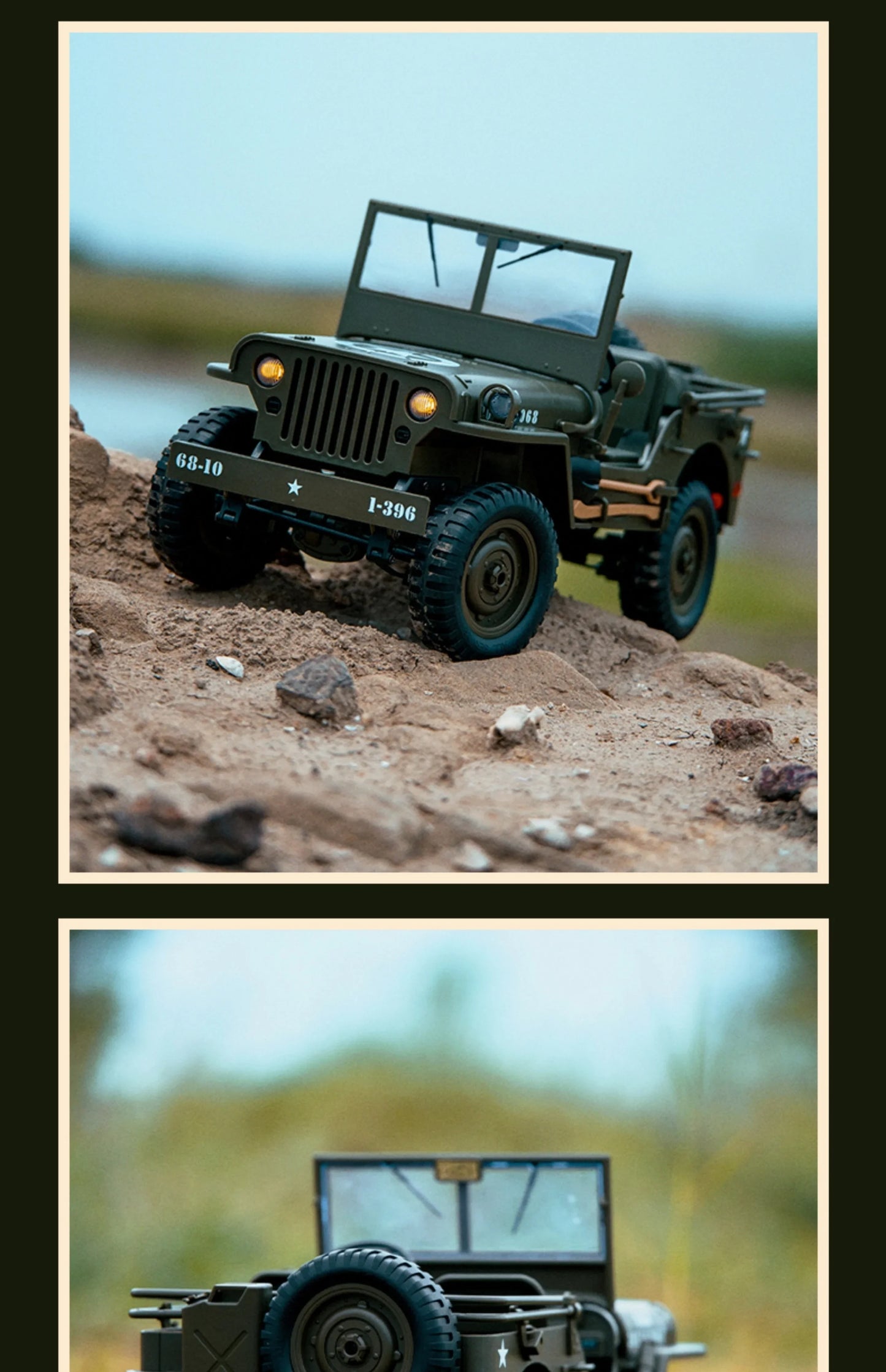 ๐ 1:10 Remote Control Jeep โ Adventure-Ready & Highly Detailed! ๐ฟ๐