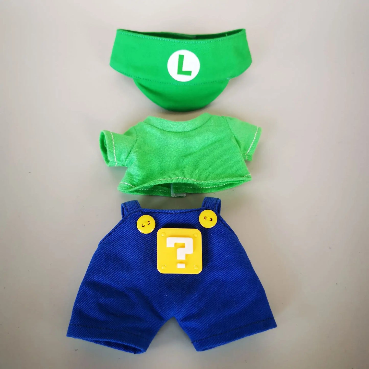 17cm Labubu Clothes ā Super Mario Cosplay Outfit (Clothes Only)