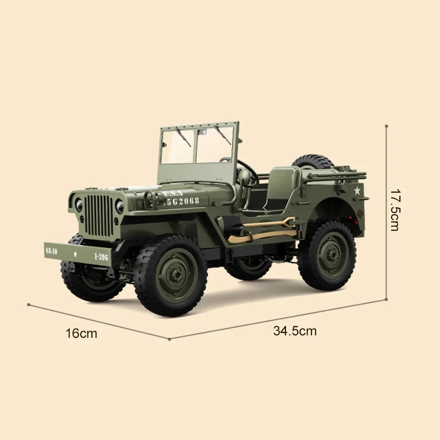 ๐ 1:10 Remote Control Jeep โ Adventure-Ready & Highly Detailed! ๐ฟ๐