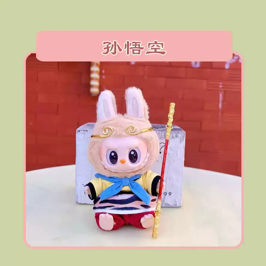 15cm Labubu Mario Cosplay (Doll Clothes only)