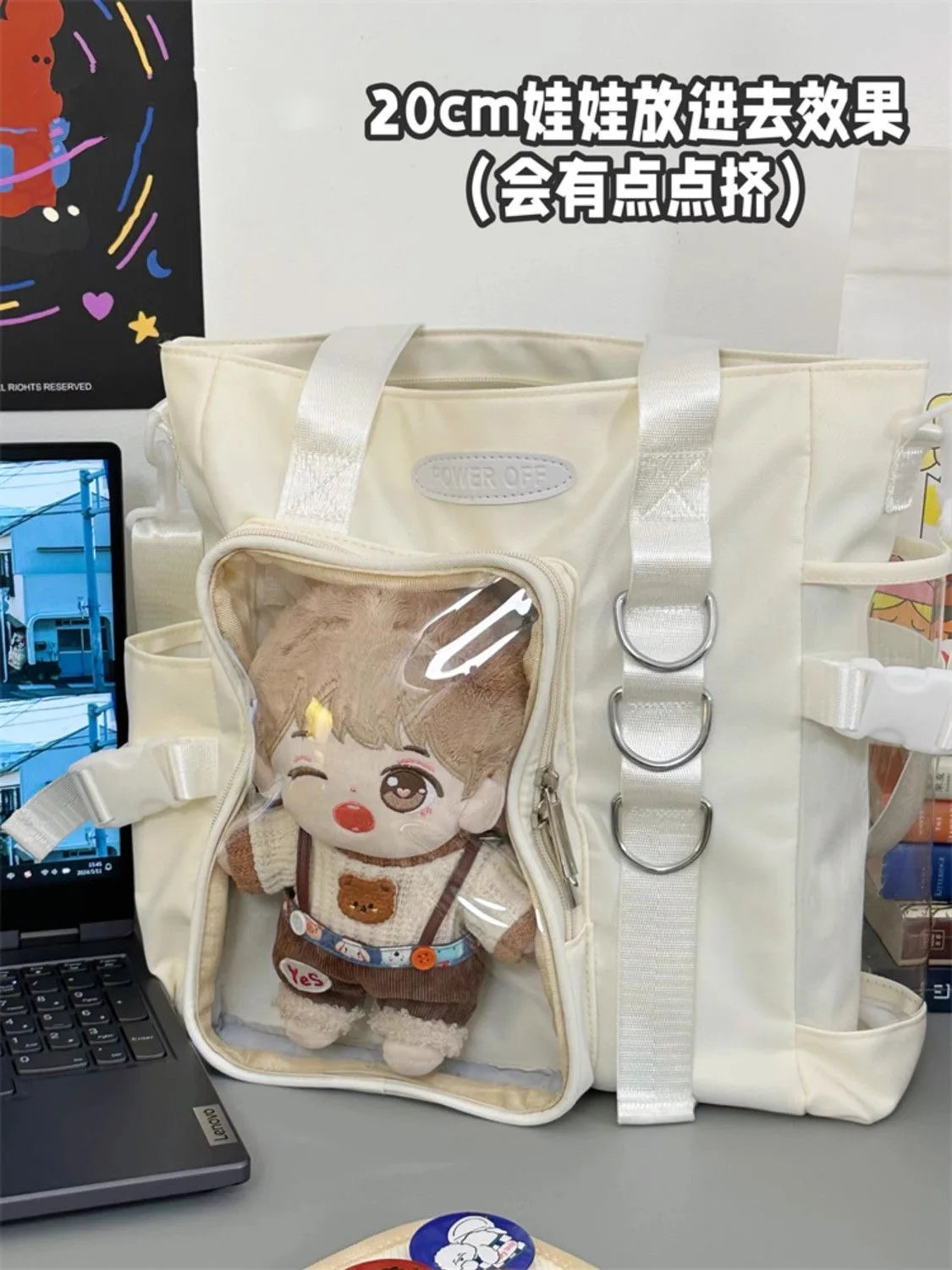 Kawaii Shoulder Bag Nylon Purses and Handbags Tote Crossbody Bags