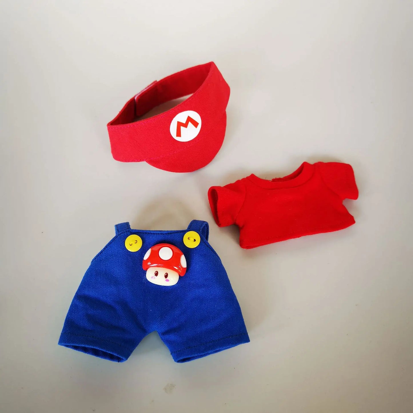 17cm Labubu Clothes – Super Mario Cosplay Outfit (Clothes Only)