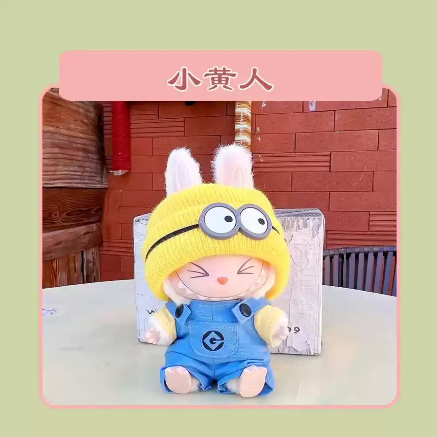 15cm Labubu Mario Cosplay (Doll Clothes only)
