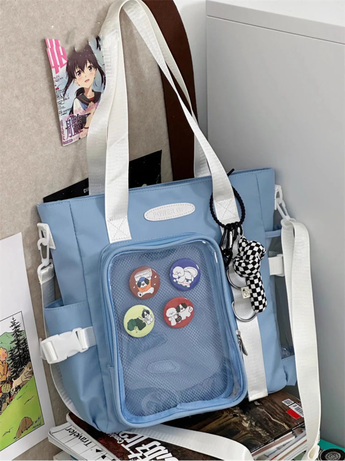 Kawaii Shoulder Bag Nylon Purses and Handbags Tote Crossbody Bags