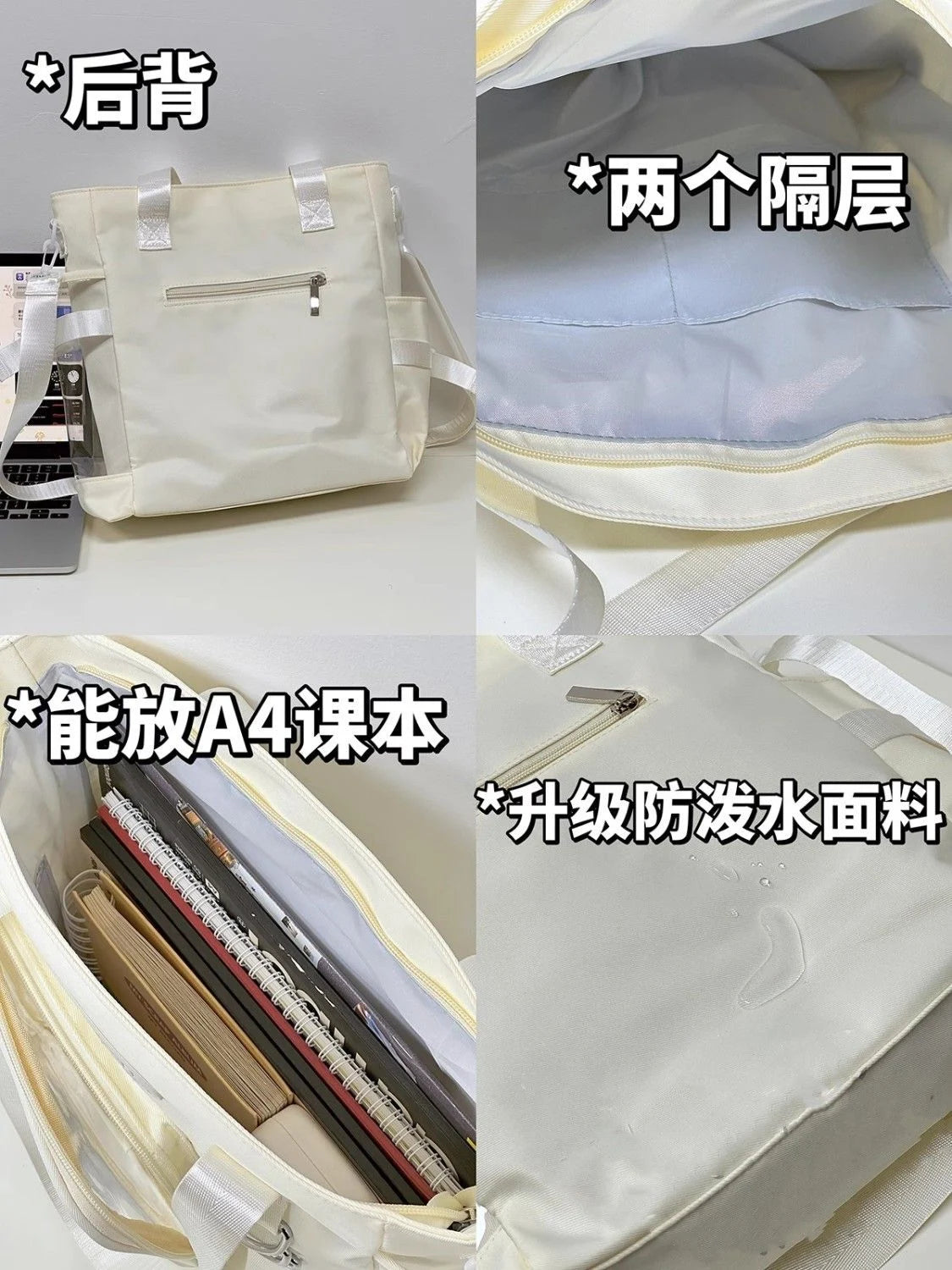 Kawaii Shoulder Bag Nylon Purses and Handbags Tote Crossbody Bags