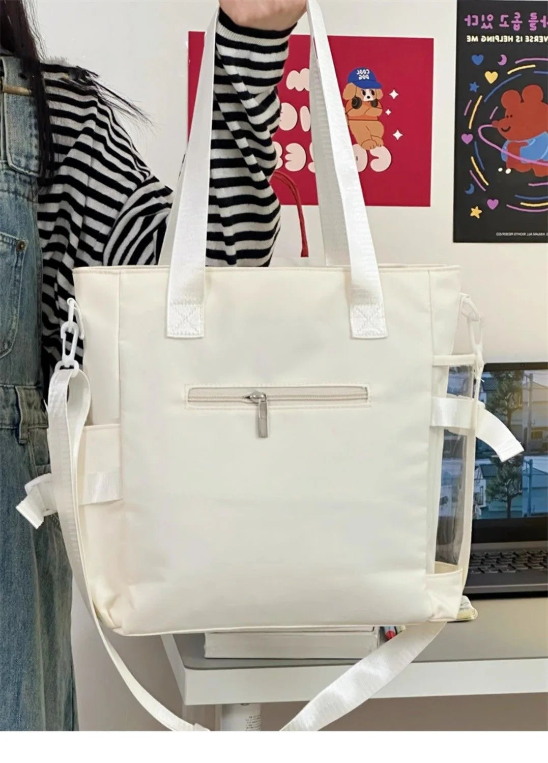 Kawaii Shoulder Bag Nylon Purses and Handbags Tote Crossbody Bags